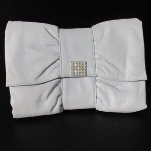 Banana Republic Blue Bow Clutch Bag